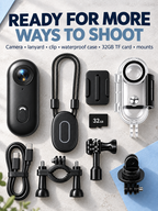 1080P Mini Action Camera with WiFi & Magnetic Mounting Kit